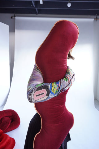 Burgundy/peach WIGGLE