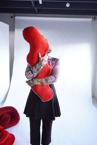 Red Hot/baby blue WIGGLE