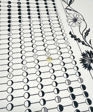 2027 Paper Moon Phase Calendar