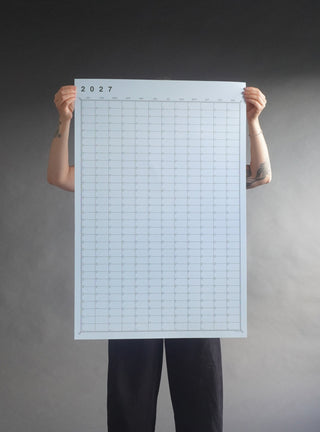 BLUE YEAR AT A GLANCE CALENDAR 2027